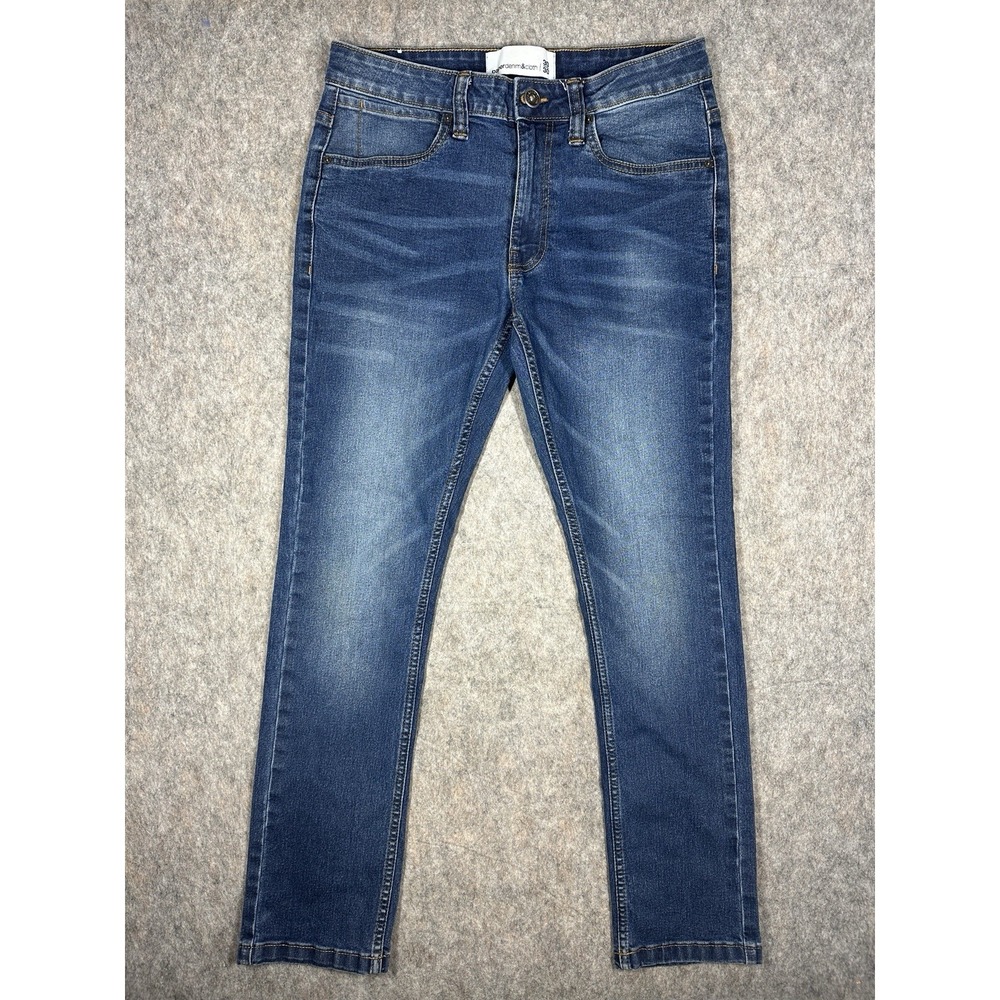 Paper Denim & Cloth Men's Skinny Jeans 30x30 Blue Stretch Denim